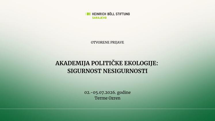 Poziv za prijavu na Akademiju političke ekologije